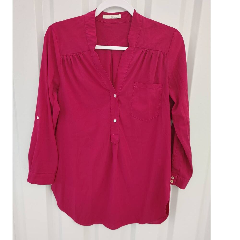 Ellison Tunic Pullover Long Sleeve Red Small - Picture 1 of 5